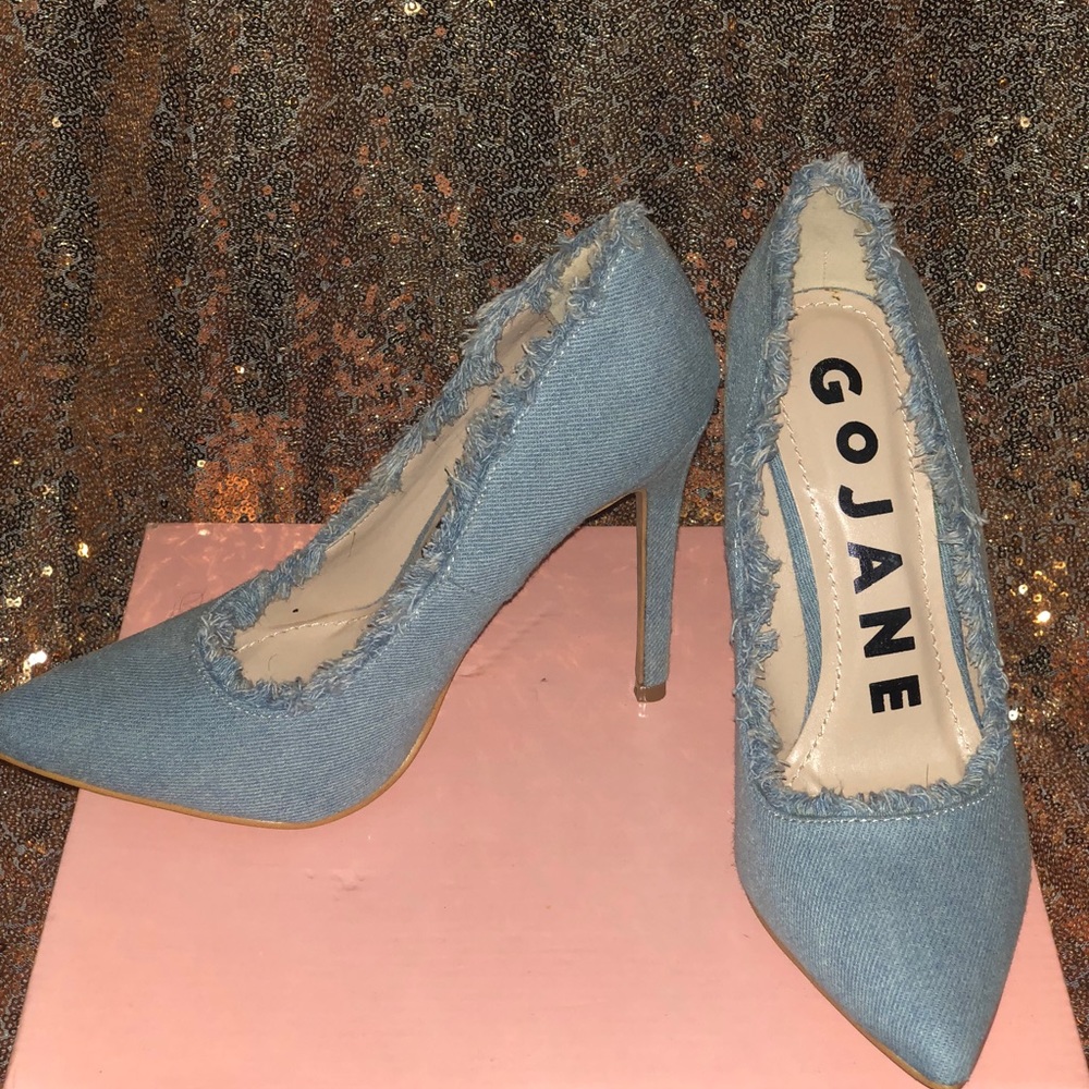 Denim High Heel